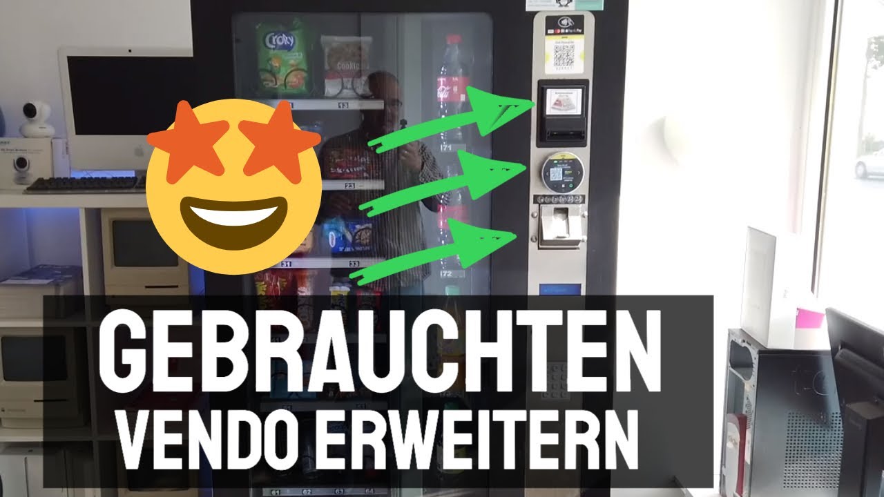 Gebrauchten Vendo Snackautomaten kaufen und nachträglich maximal ausstatten. Telemetrie, Scheinleser