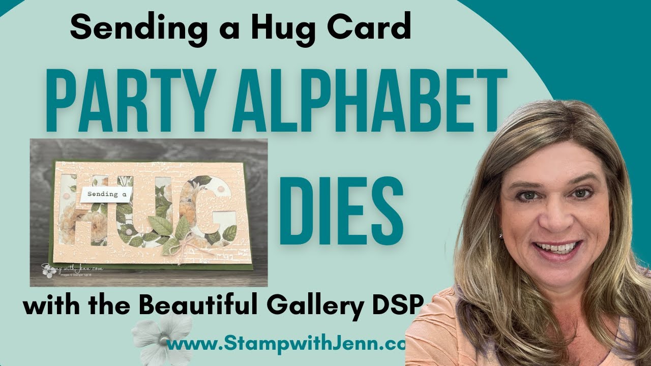Make a HUG Card with Party Alphabet Dies & Two-Tone Cardstock | Stampin’ Up! Card Tutorial