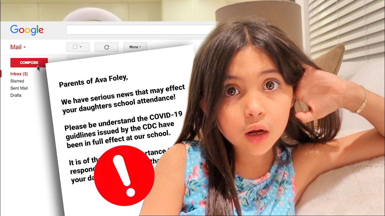PRINCIPAL EMAILED US SOME SCARY NEWS ABOUT AVA'S CLASS!