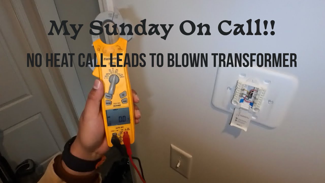 Sunday Oncall!! No heat call leads to blown transformer!! #hvac #hvaclife #bluecollar #hvactech 