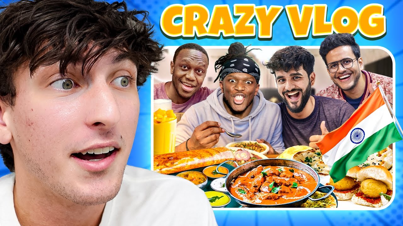 KSI & DEJI Try Indian Food… THIS GOT CRAZY 🤯🇮🇳