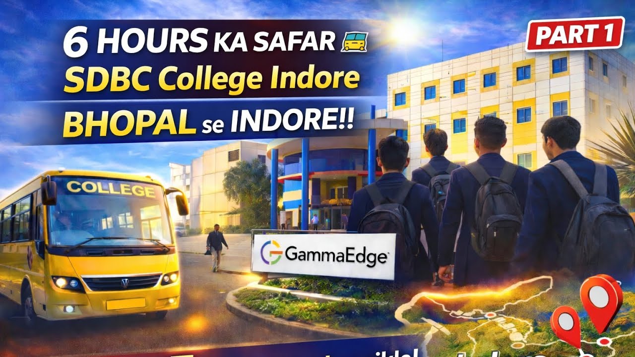 College Life Vlog 🎓 | 6 Hours Journey to Indore | Placement Session | Part 1