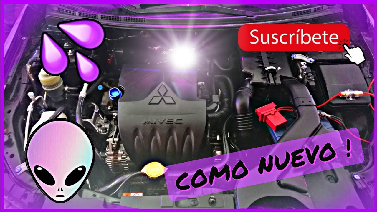 LAVADO DE MOTOR AL LANCER|MENTA