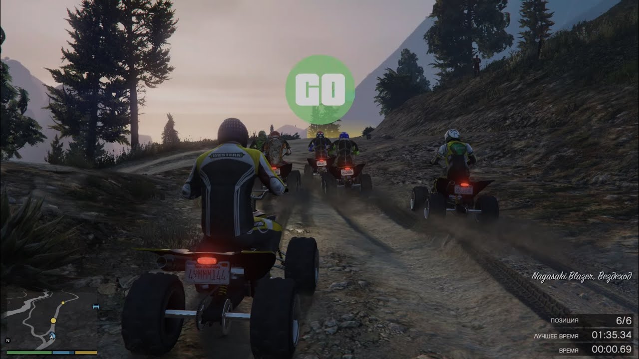 GTA 5. Part 383 -  Offroad Races Canyon Cliffs - Gold Medal