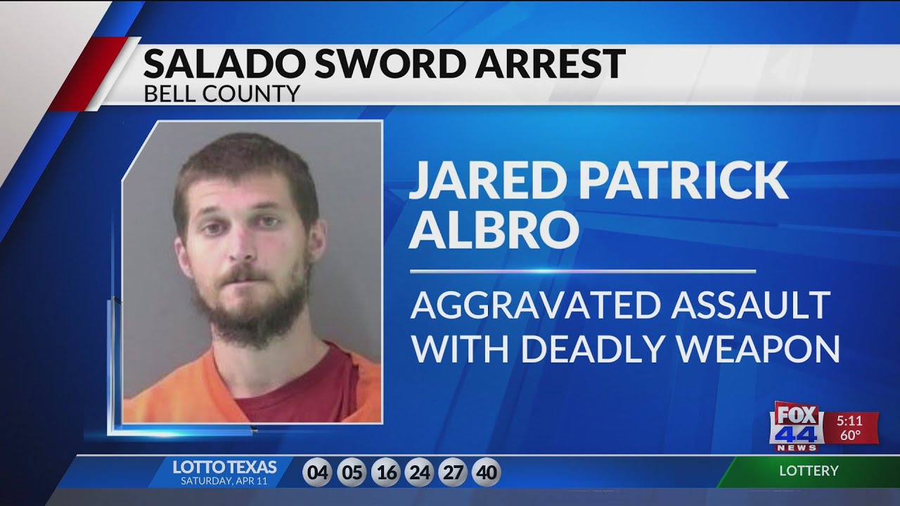 Man charged with sword attack in Salado
