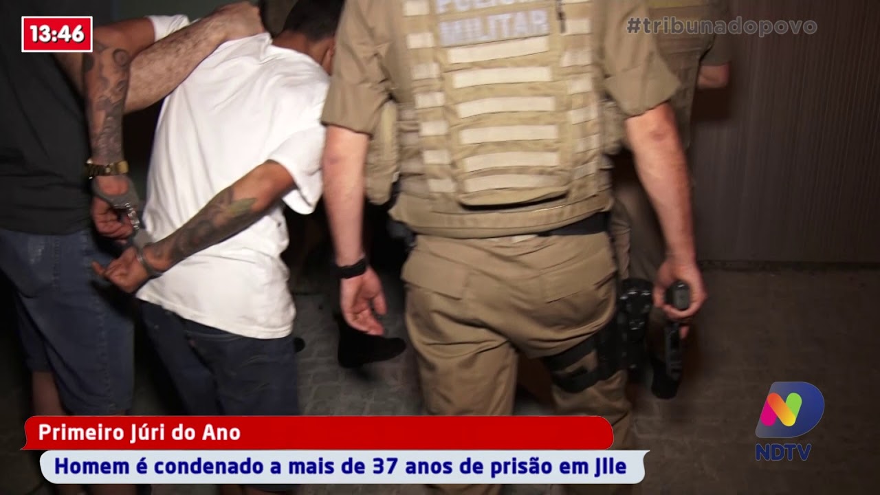 Homem é condenado a mais de 37 anos de prisão no primeiro júri do ano em Joinville