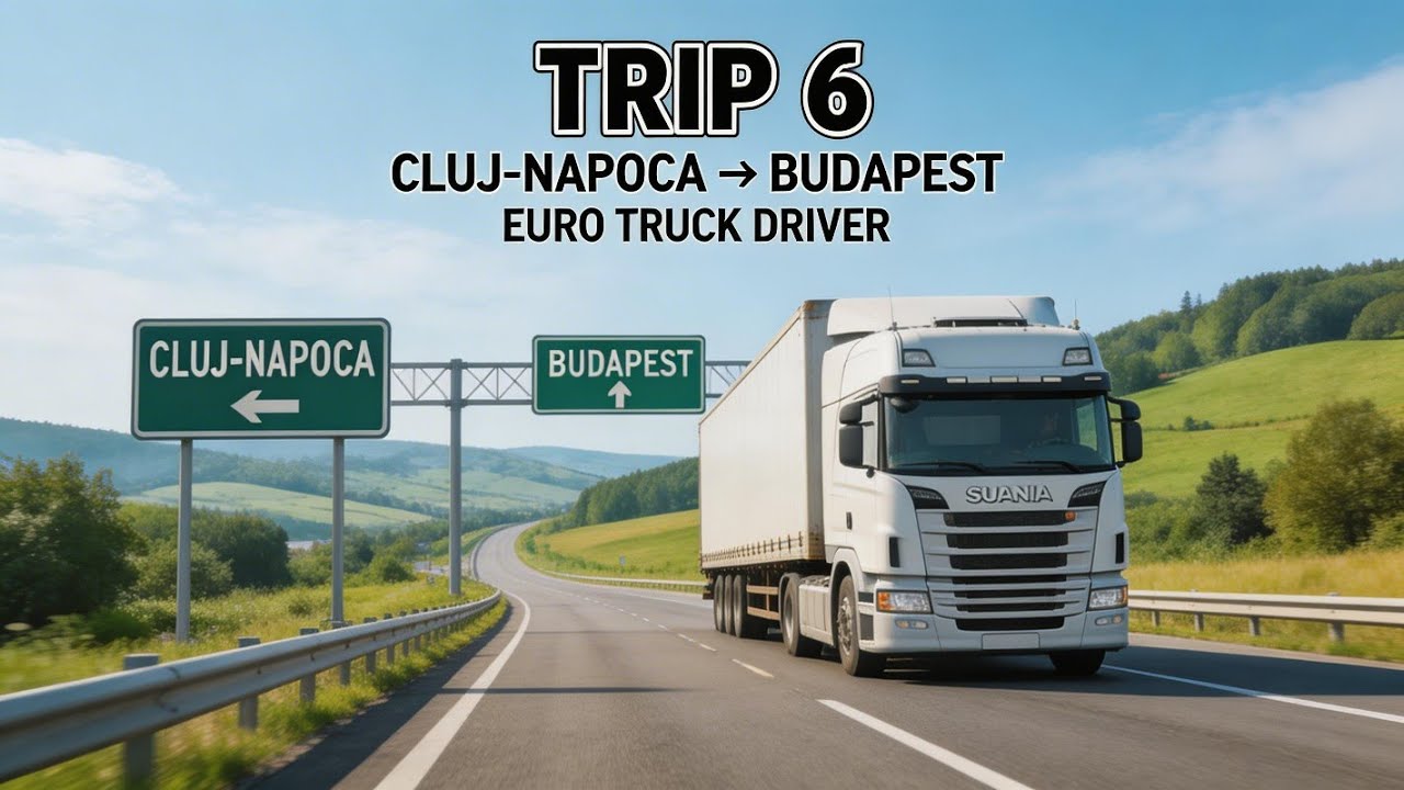 ClujNapoca to Budapest Truck Journey 🚛 | Euro Truck Simulator 2 | Realistic Long Drive | trip 6