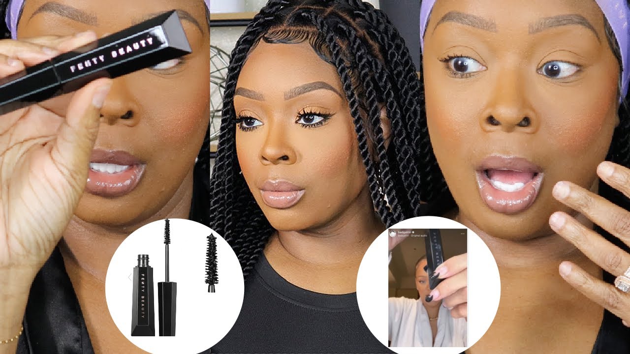 BADGALRIRI WHAT'S GOOD!? FENTY HELLA THICC VOLUMIZING MASCARA REVIEW! IS SHE CAPPING?