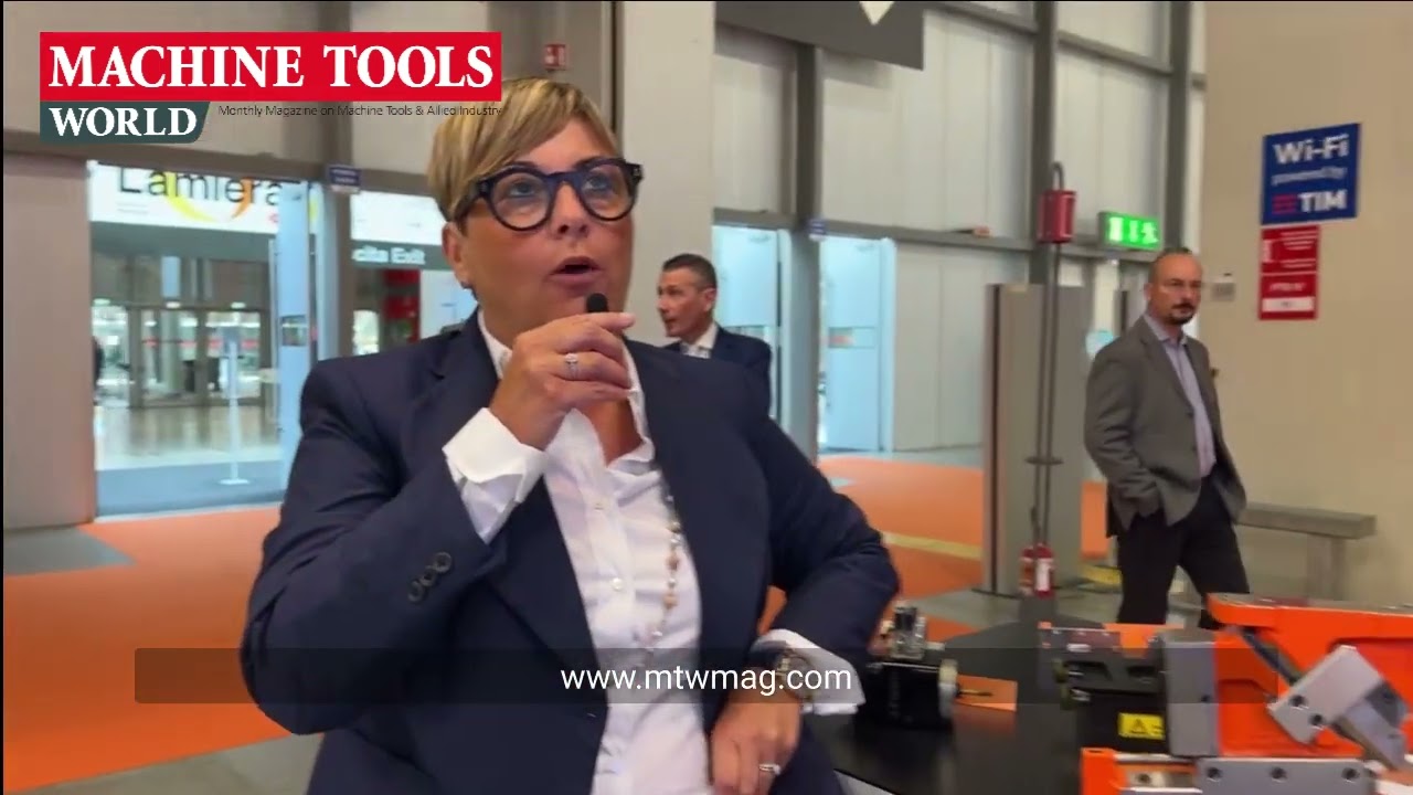 Machine Tools World at Lamiera 2022 Interaction with Ms. Veronica Just , VP - MILLUTENSIL SRL