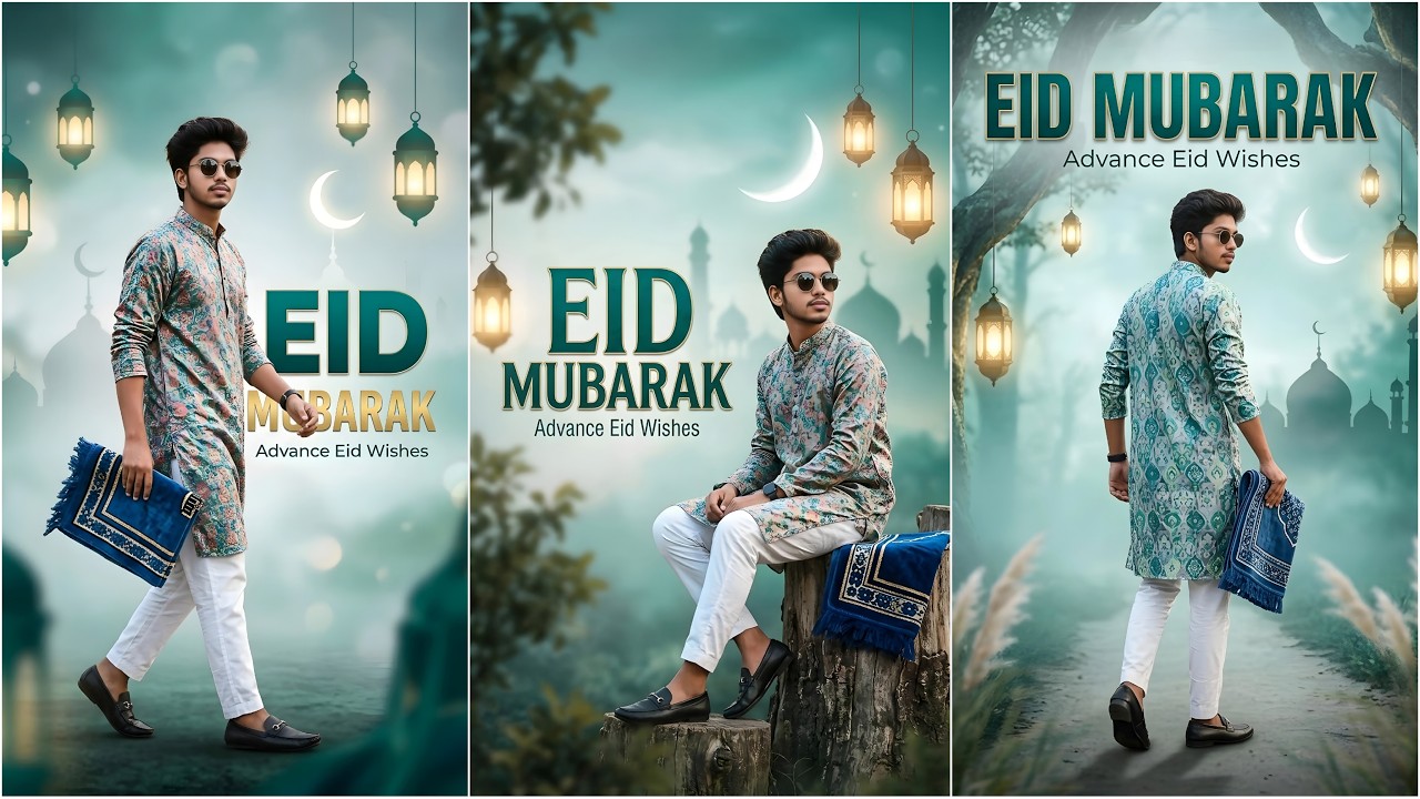 EID MUBARAK Photo Editing Tutorial - Didar Official