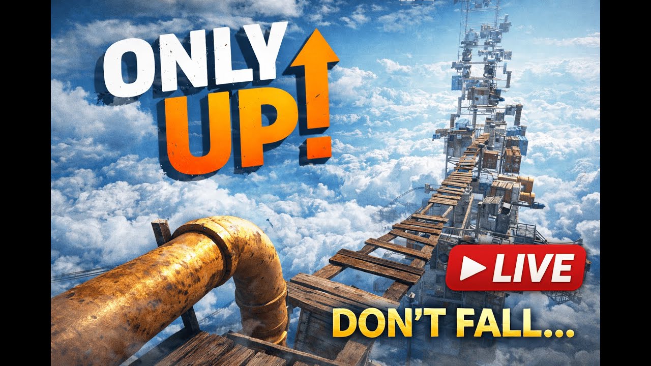 ONLY UP! 🔥 One Wrong Step = Fall to the Bottom 😭 | Rage Live