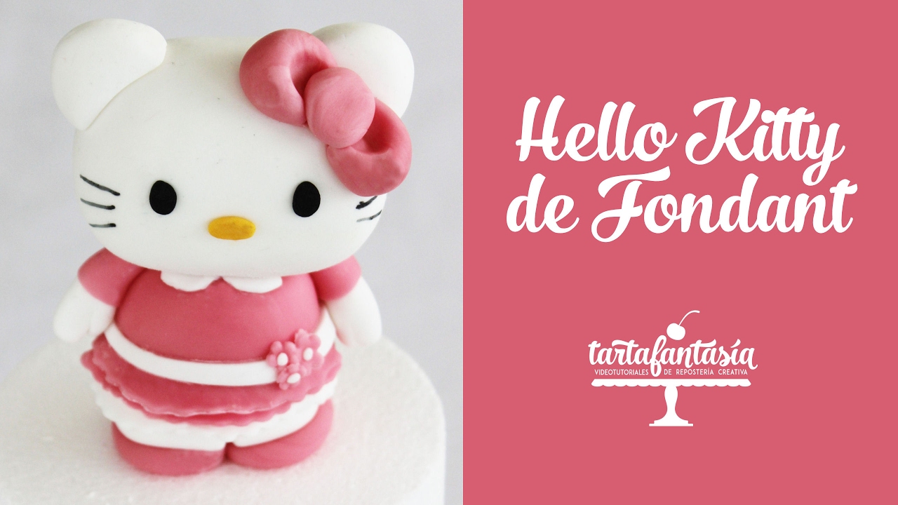 Paso a Paso Hello Kitty con fondant. 2ª Parte Tarta Hello Kitty