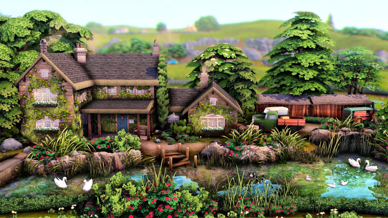 Old Family Farmhouse 🐓 || The Sims 4 Speed Build