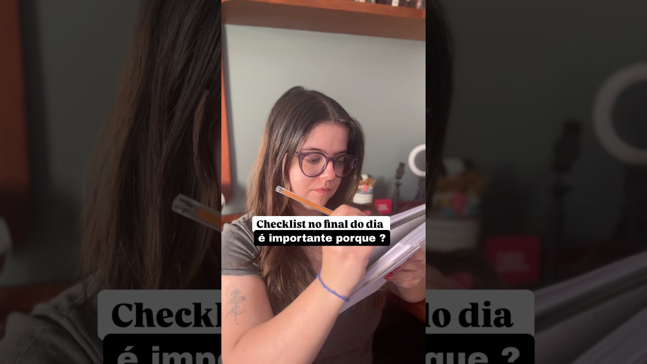 Expliquei porque &eacute; importante fazer checklist no dia a dia. #produtividademaxima #rotinaorganizada