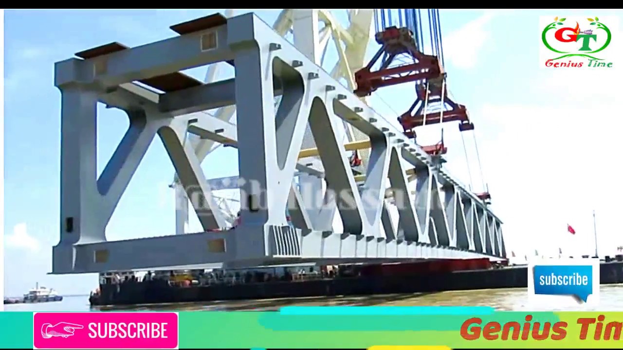 Padma Bridge project ..First Span setup next month//Dream for Bangladesh but now it is reality