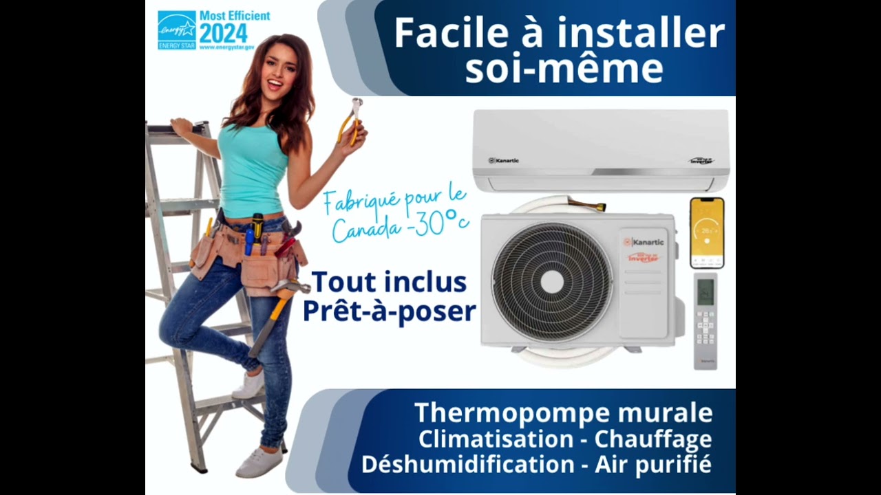 Thermopompe murale KANARTIC = installation simple et facile pour haute efficacit&eacute;