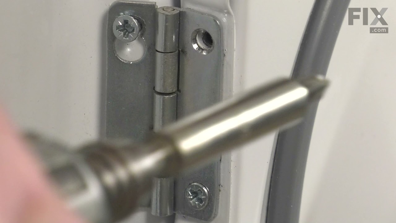 GE Dryer Repair - How to Replace the Door Hinge