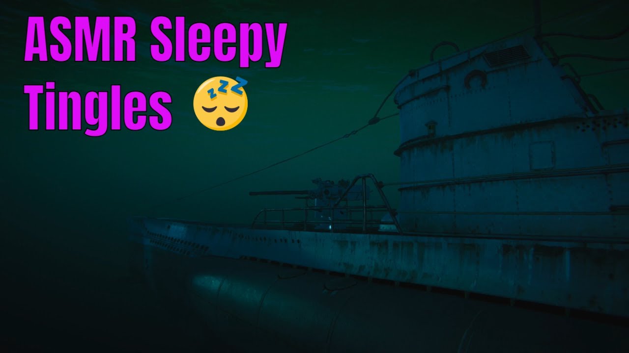 ASMR || WW2 U-boat Sounds Underwater & Sonar Ambience || Fall Asleep Too