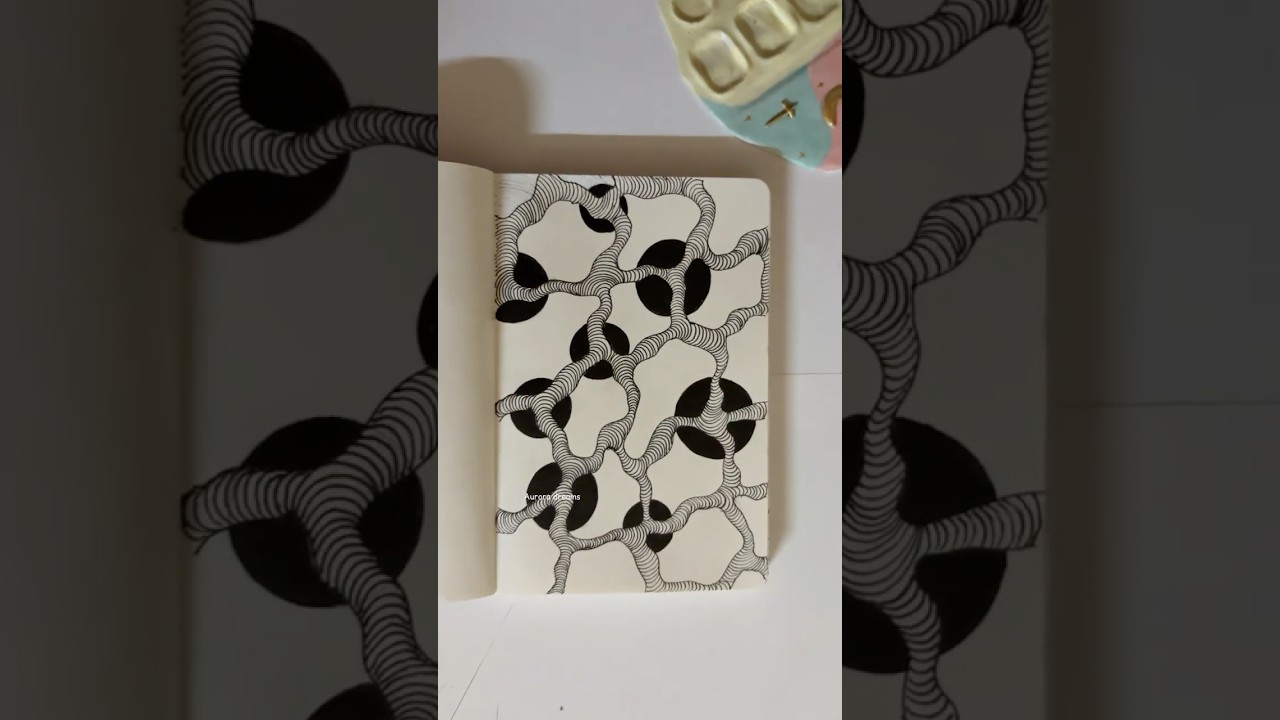 Zentangle series ❤️|Aurora dreams|#shortsfeed #art #diy #zentangle