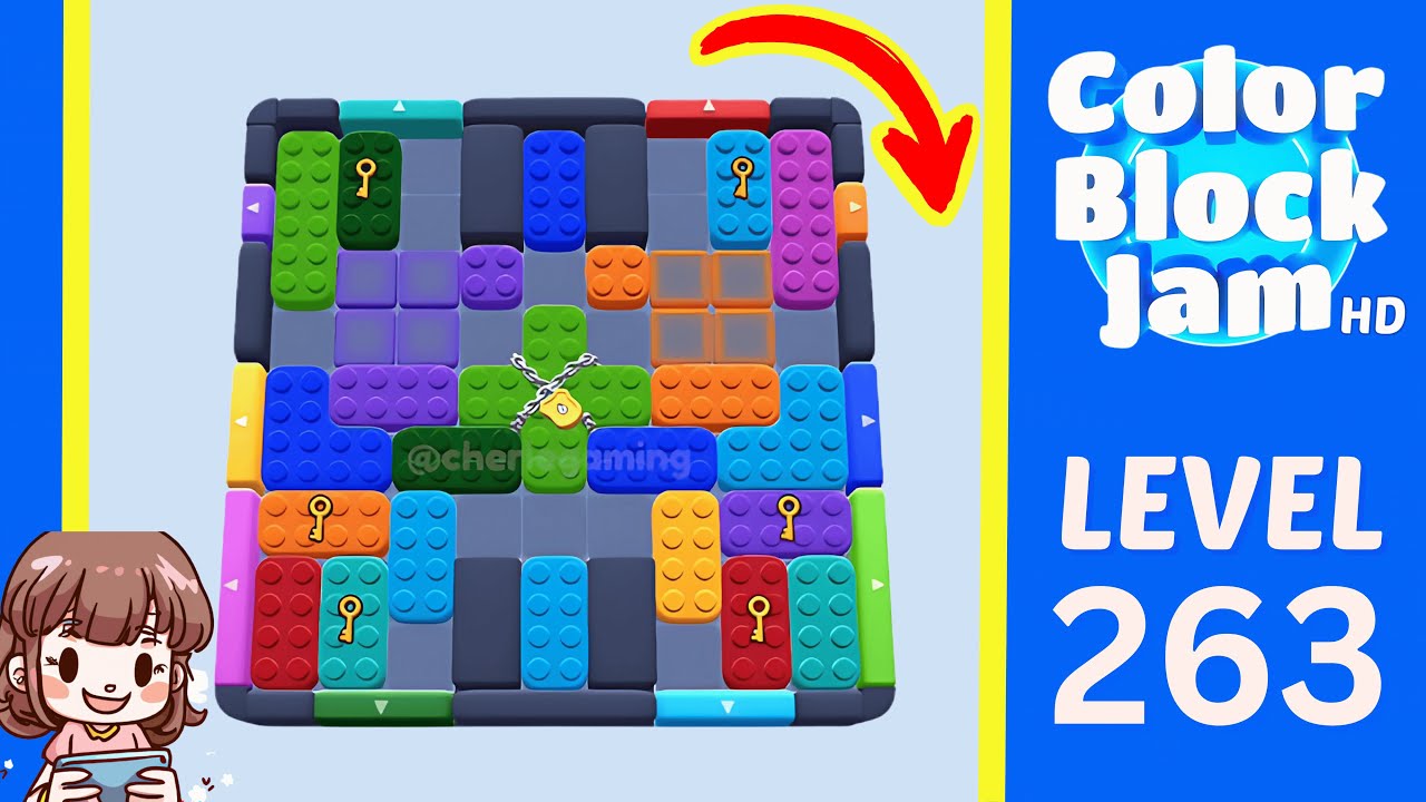 Color Block Jam Level 263 Solution Walkthrough
