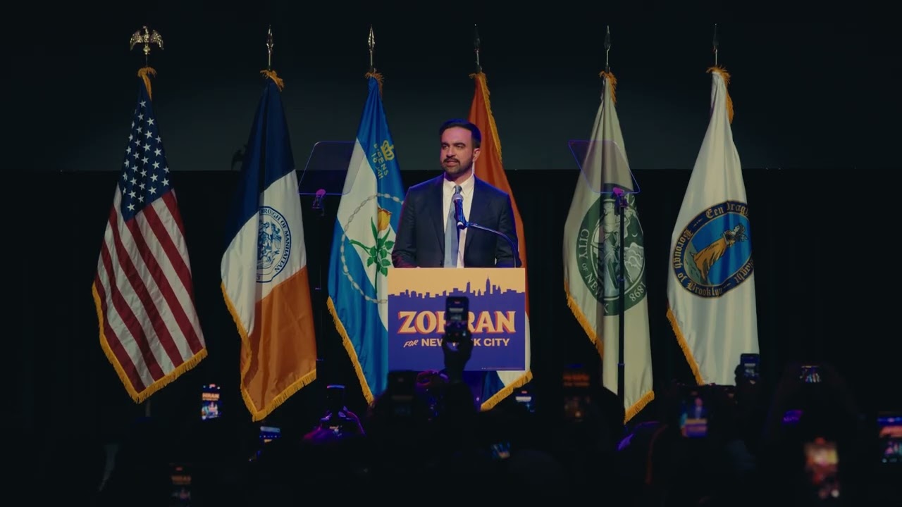 Zohran Mamdani's Full Victory Speech, November 4th, 2025