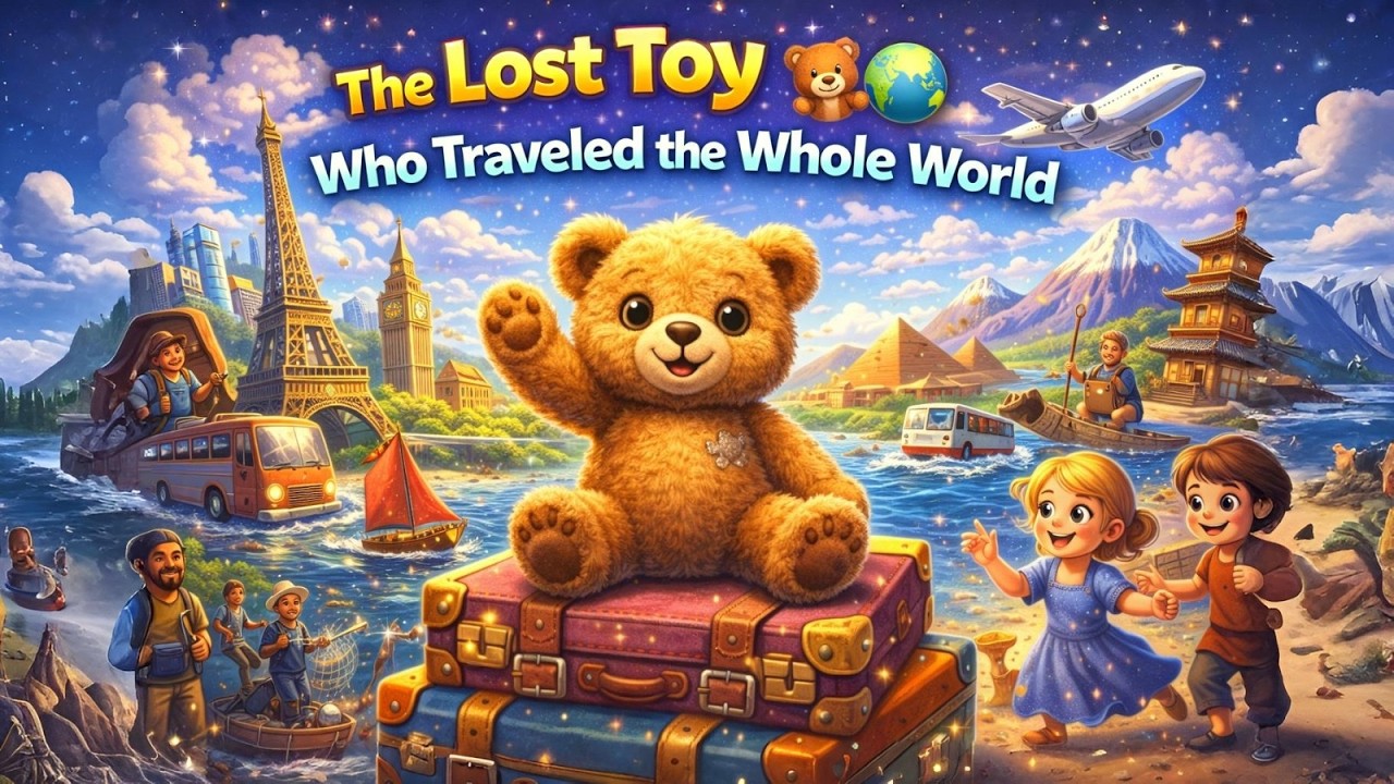 The Lost Teddy Who Traveled the Whole World 🧸🌍 | Bruno’s Amazing Journey