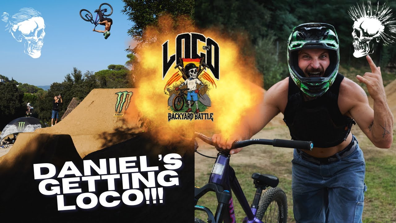BACKYARD BATTLE- LOCO CAMP DAY 3+4! Watch Daniel destroy the trails😍🔥