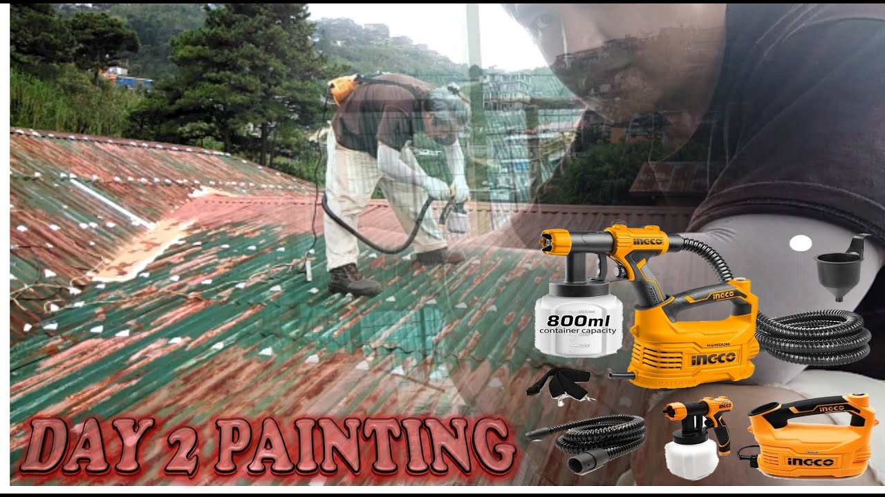 INGCO ELECTRIC SPRAY GUN 550W ROOFTOP PAINTING
