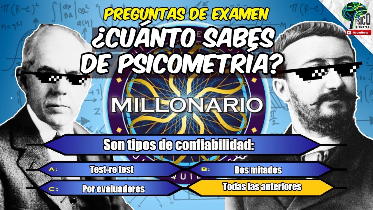 ¿CUANTO SABES DE PSICOMETRÍA? | PREGUNTAS DE EXAMEN #QuédateEnCasa y Aprende #Conmigo Psicometría