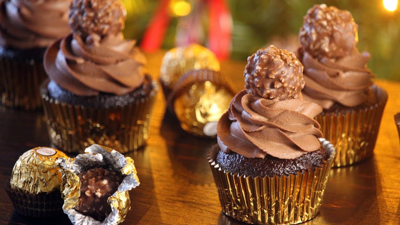 Ferrero Rocher Cupcakes | How Tasty Channel