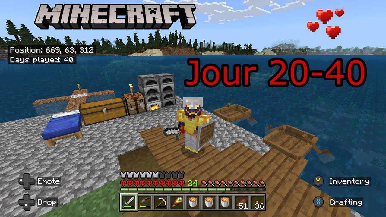 Minecraft hardcore / Épisode 2 : je pars explorer les tours de pillager pour récupérer du bad omen