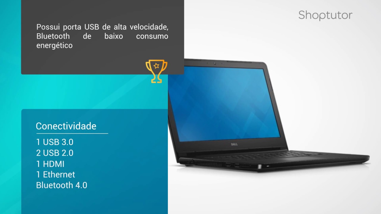Notebook Dell Inspiron I14 5458-B30, 14 Polegadas, Windows 10, 1 Tb de HD