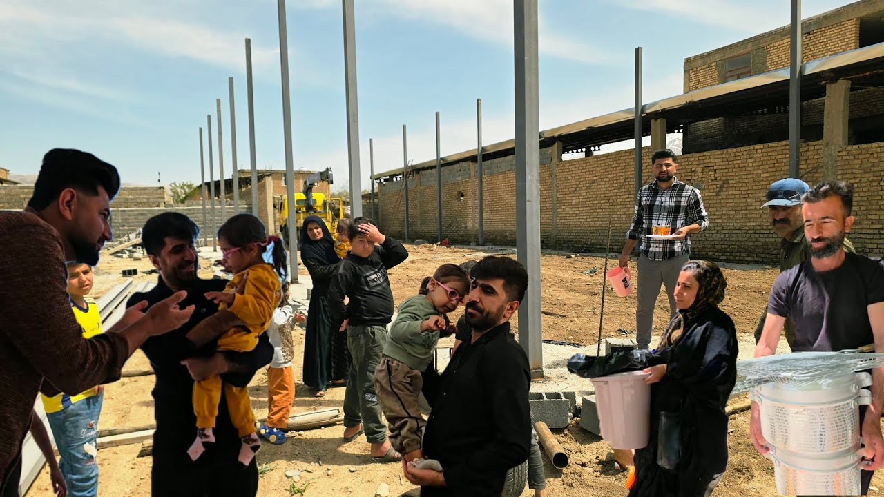 Rural family challenge in Peren😢💙 Aria and Tahmoures are trying to build their own independent home