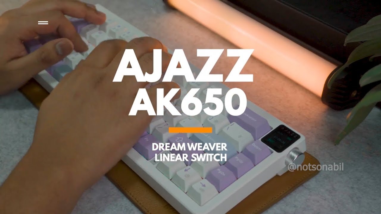 Ajazz Ak650 - Sound Test - Dream Weaver Switch / Sea Salt V2 switch