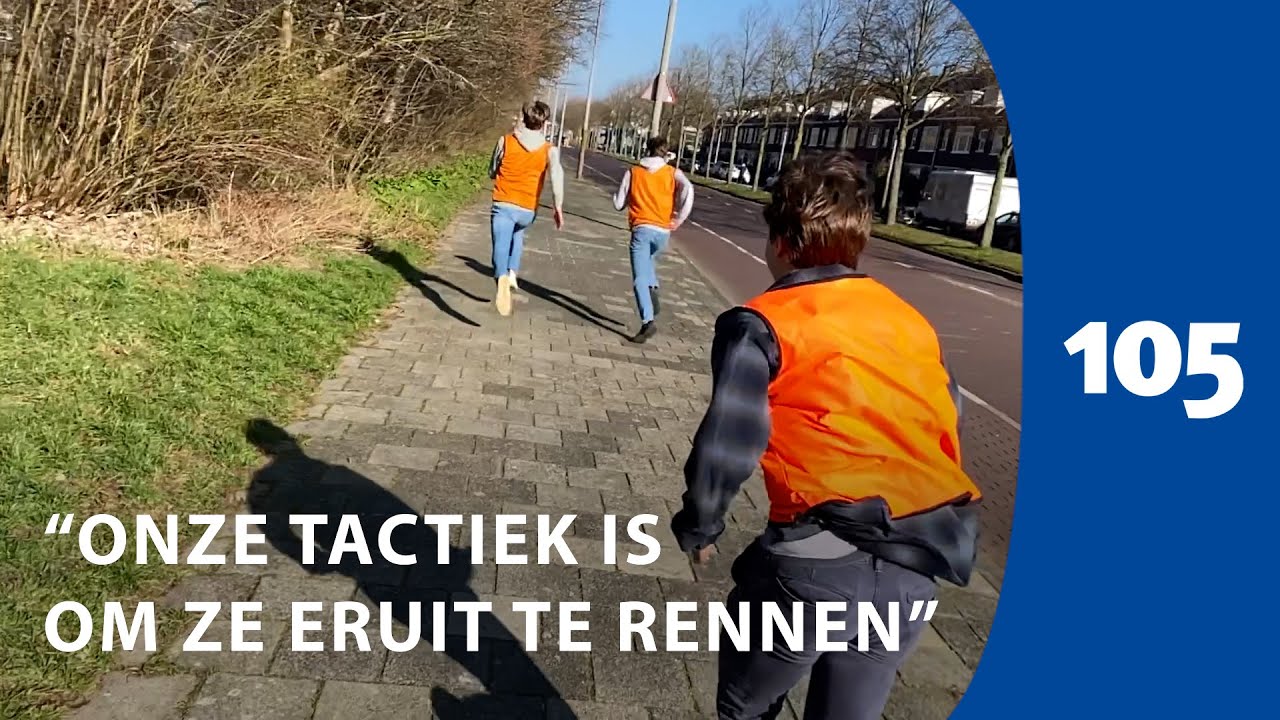 100 jongeren in hunt op de vlucht voor de politie | Haarlem105