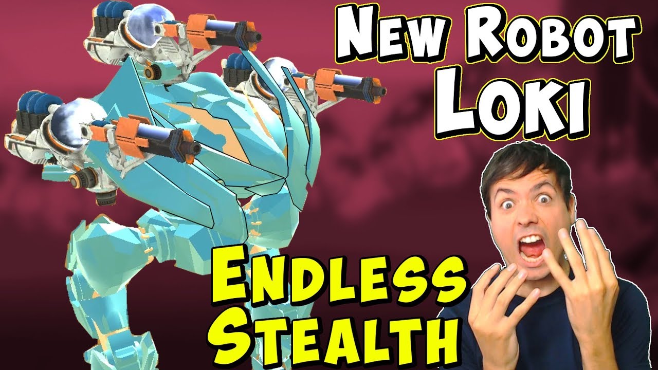 New Stealth Robot LOKI - War Robots Test Server Ragnarok Gameplay WR