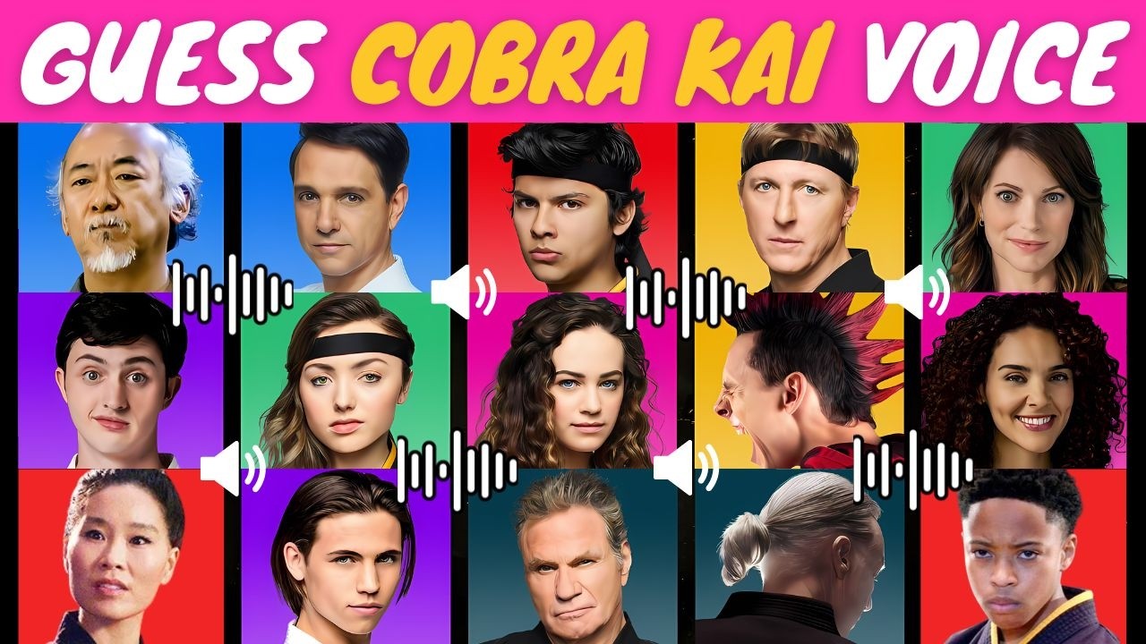 Cobra Kai Quiz 🎬🥋🤓 Guess The Voice 🔊 Guess The Character - Miguel, Sam, Robby, Tory, Daniel, Johnny