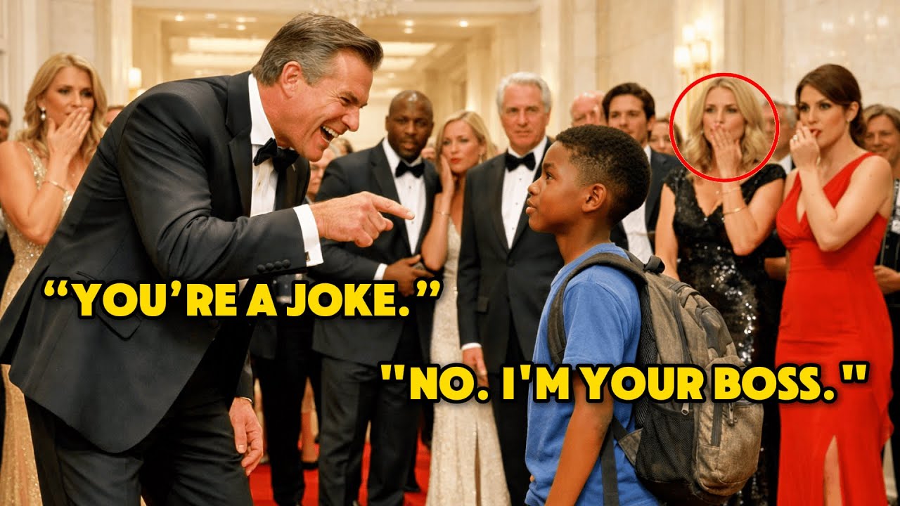 Millionaire Mocked When a Black Boy Said “I’m Your Boss” — Until the Board Confirmed It