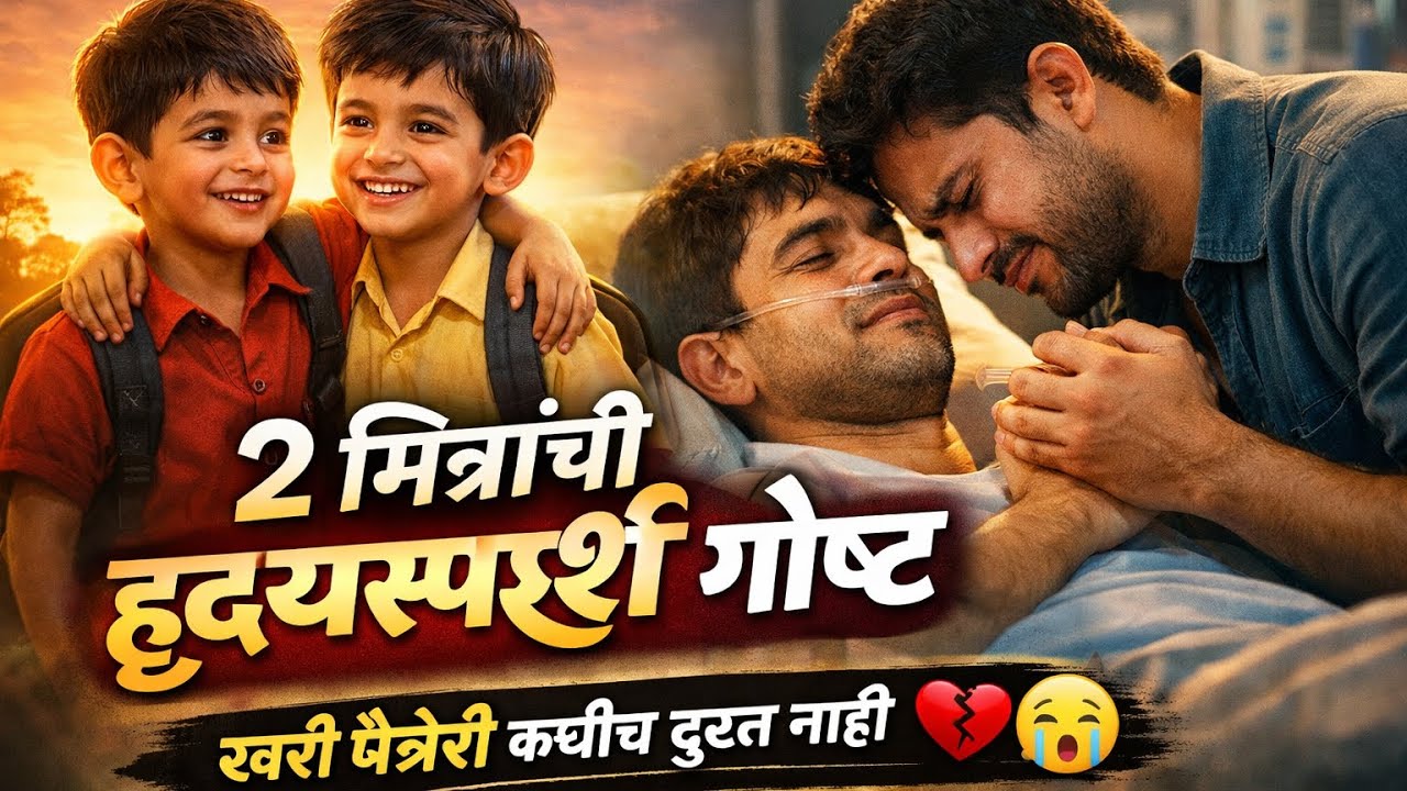 2 मित्रांची हृदयस्पर्शी गोष्ट 😢 | खरी मैत्री कधीच तुटत नाही | Marathi Story #मैत्री