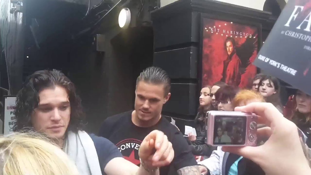 Kit Harington with fans after the show - June 4th