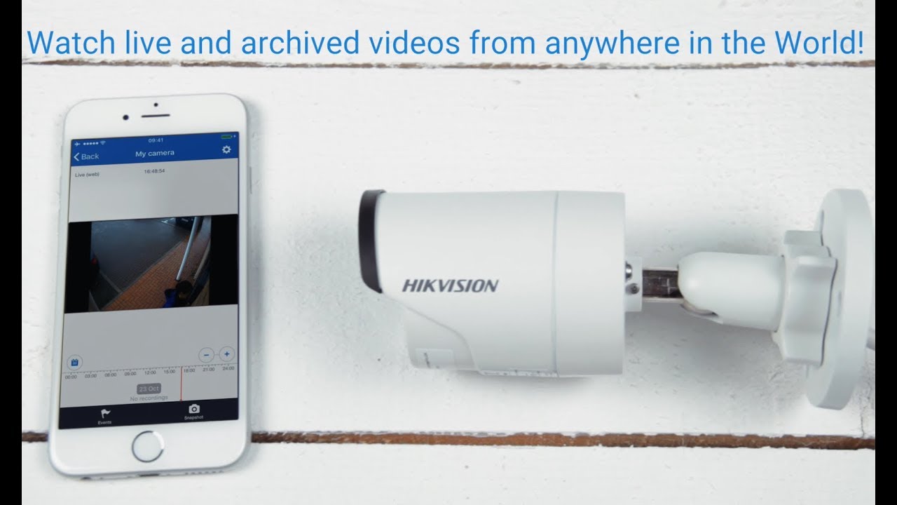 How to connect Hikvision IP camera to Ivideon via mobile phone app