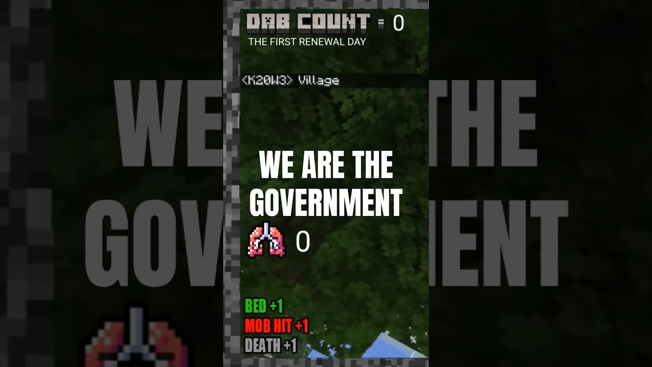 The Government in Hardcore Minecraft (Dabcraft)