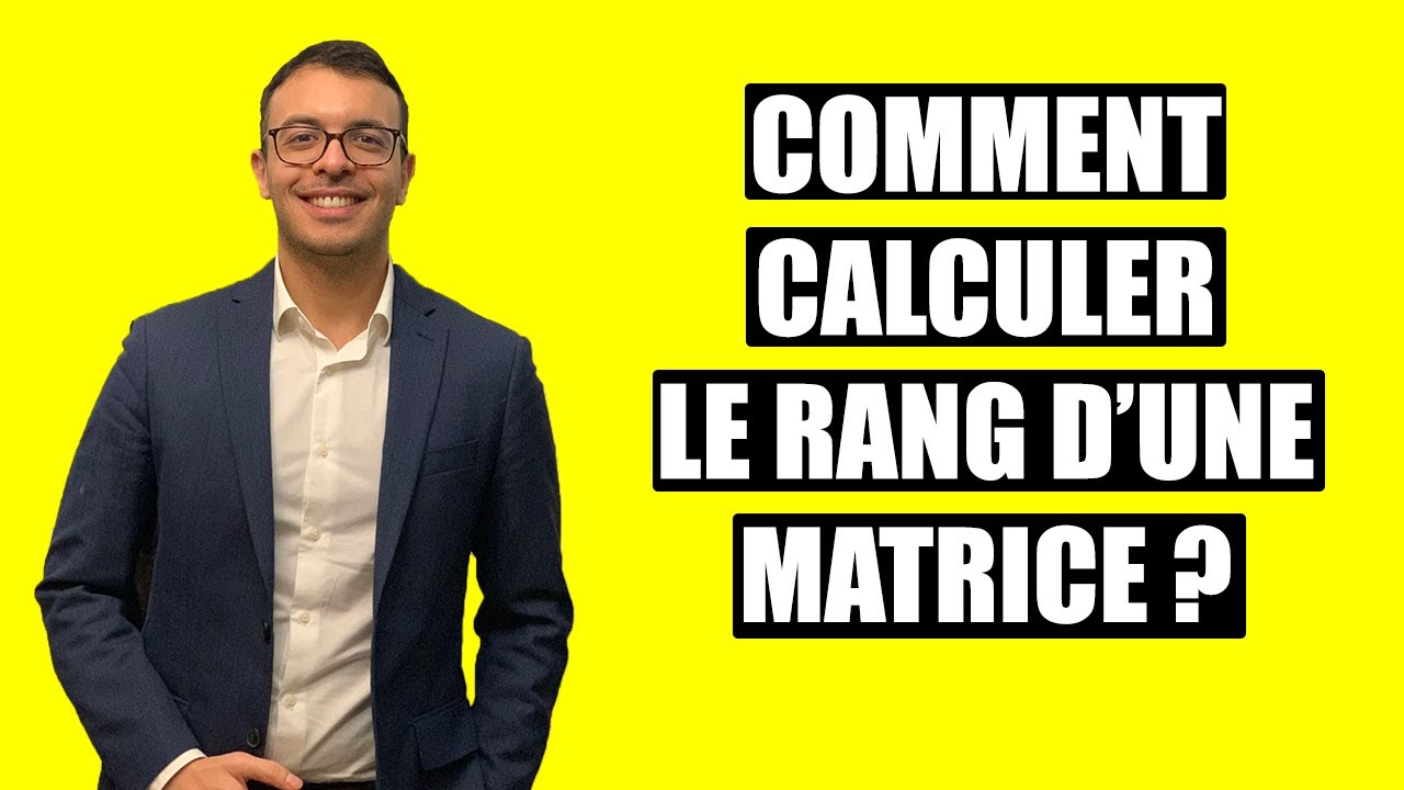 Comment calculer le rang d'une matrice ?