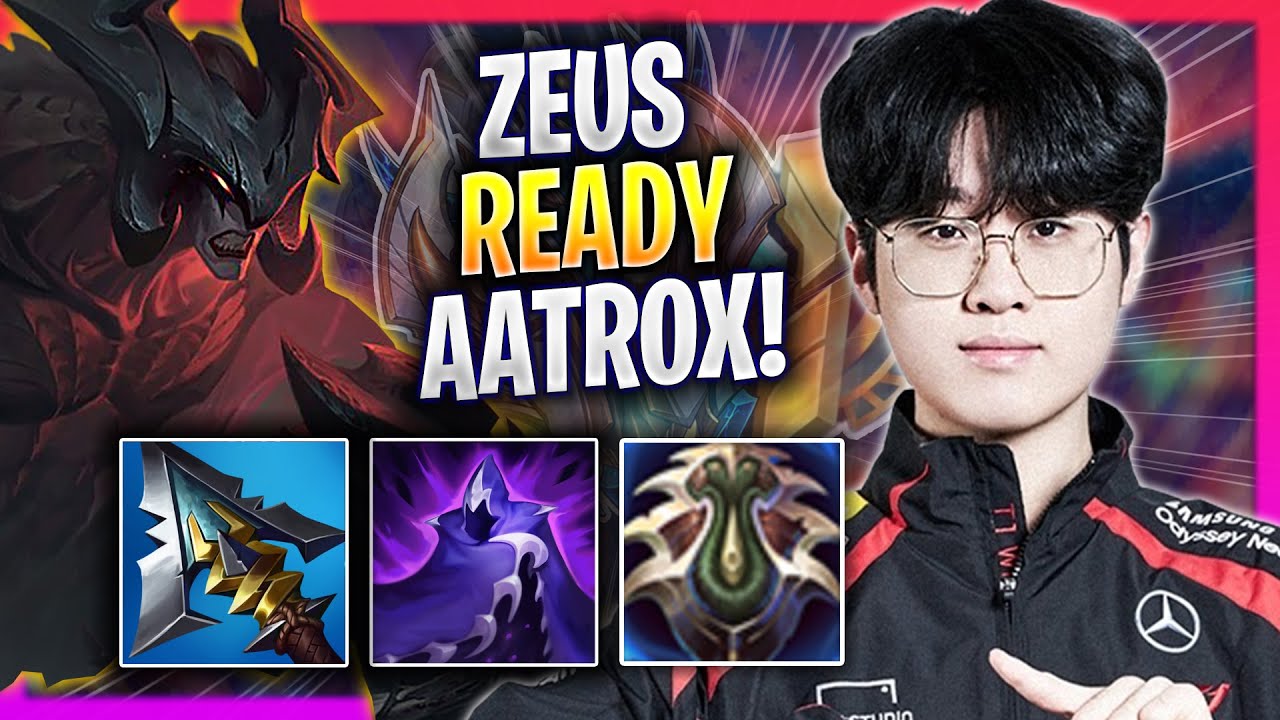 ZEUS IS READY TO PLAY AATROX! - T1 Zeus Plays Aatrox TOP vs Kled! | Season 2024