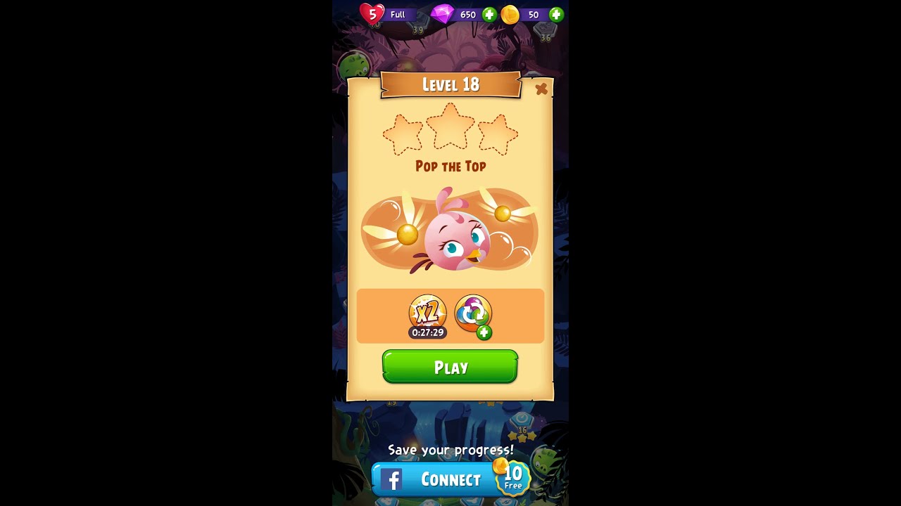 Angry Birds POP Level 18