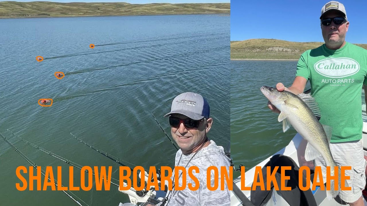 Trolling Shallow Boards on Lake Oahe