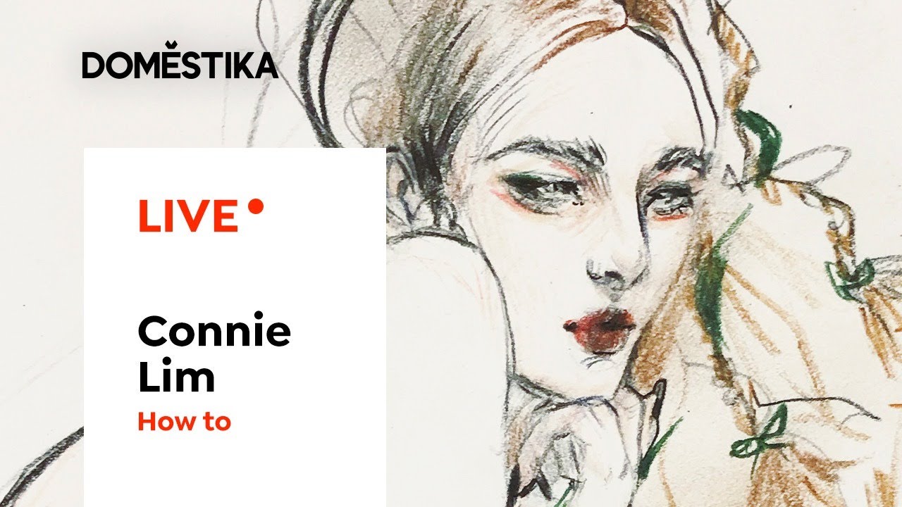 В ПРЯМОМ ЭФИРЕ | КАК | Интерпретируем культовый образ Одри Хепберн | Модный иллюстратор Конни Лим