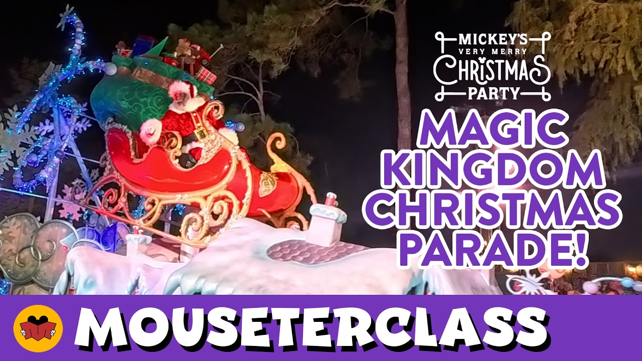 Mickey's Once Upon a Christmastime Parade FULL SHOW at Magic Kingdom!