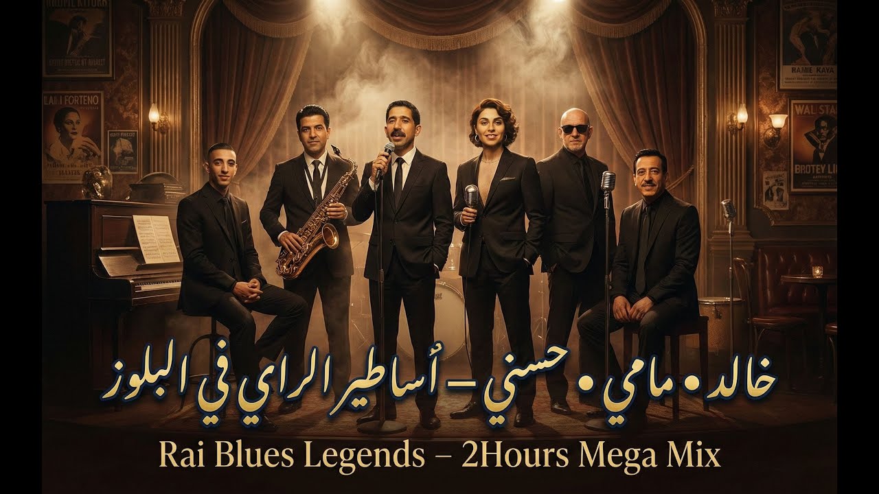خالد • مامي • حسني – أساطير الراي في البلوز | Rai Blues Legends – 2H Non-Stop Mega Mix
