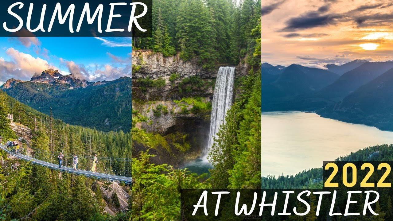 Summer at Whistler: Sea to Summit Hike - Brandywine Falls - Train Wreck Trailhead - Green lake